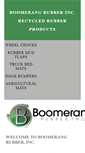 Mobile Screenshot of boomerangrubber.com